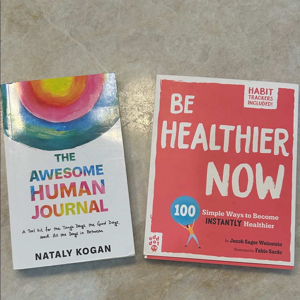 The Awesome Human Journal and Be Healthier Now Books